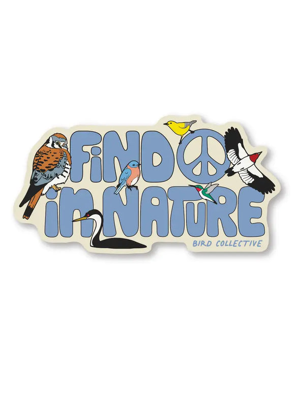 Find Peace in Nature Sticker