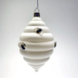 Glass Beehive Ornament by Sage Studio