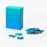 Small Gradient puzzle box: blue-green.